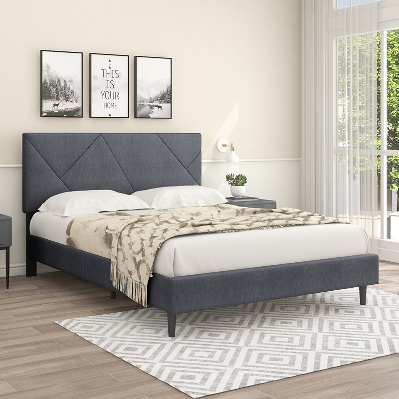 Latitude Run® Upholstered Bed & Reviews | Wayfair